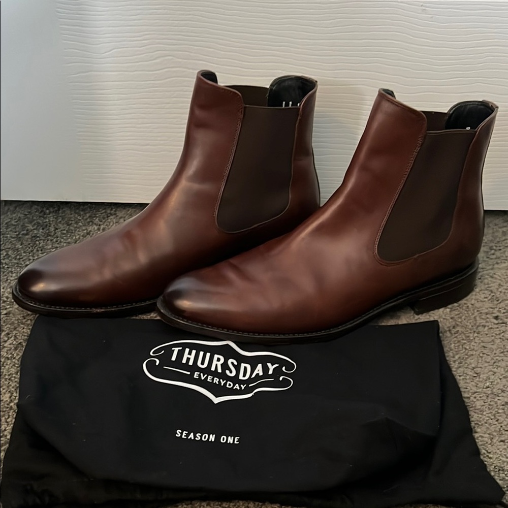 Thursday Boot Co. - Cavalier - 11.5D - Men's Brown Chelsea Boots